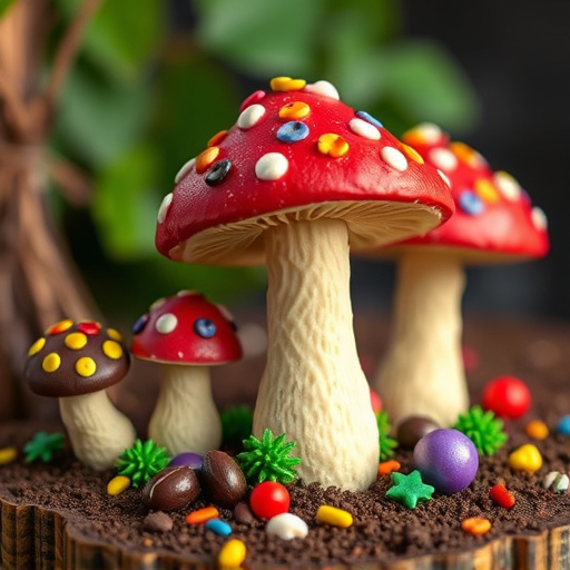 Colorful Magic Mushroom Chocolates