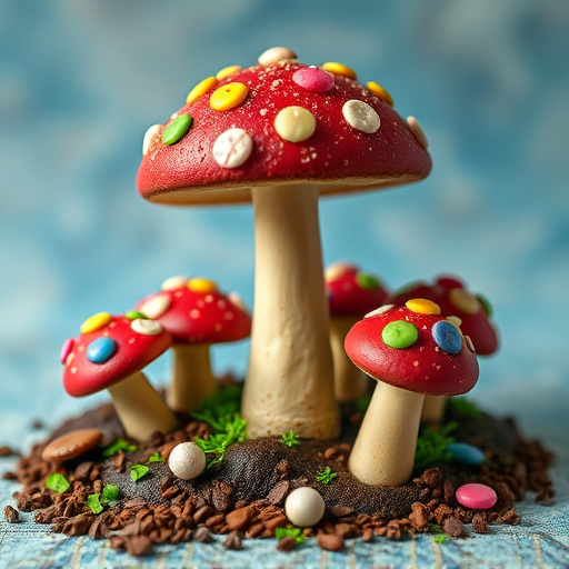 Colorful Magic Mushroom Chocolates