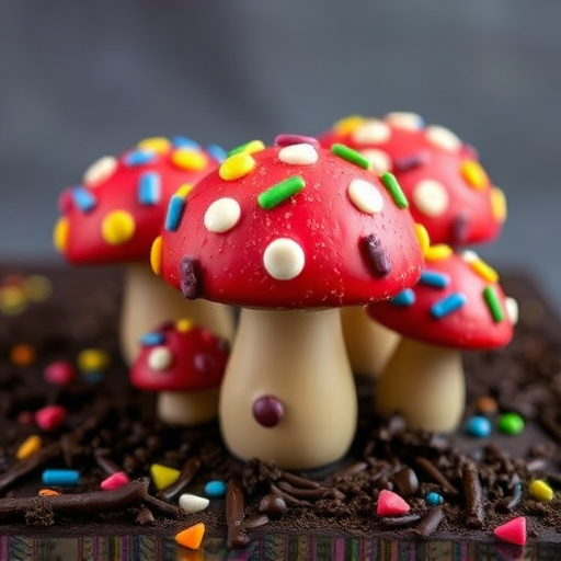 Colorful Magic Mushroom Chocolates