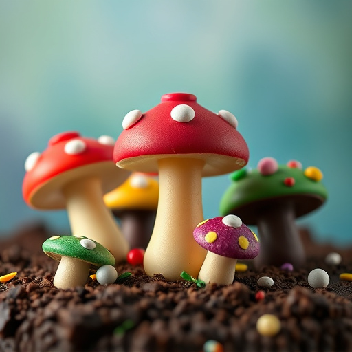 Colorful Magic Mushroom Chocolates
