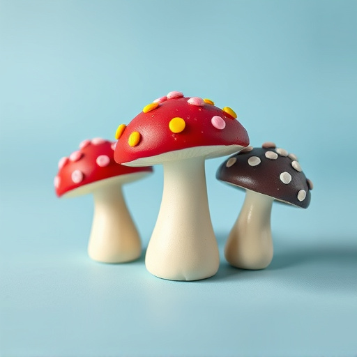Colorful Magic Mushroom Chocolates