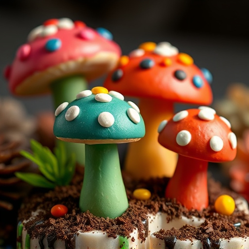 Colorful Magic Mushroom Chocolates