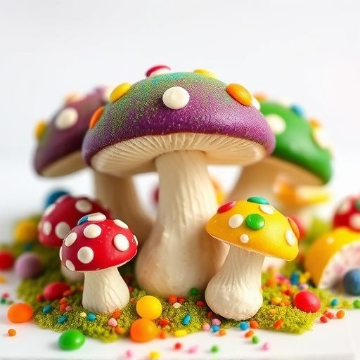 Colorful Magic Mushroom Chocolates