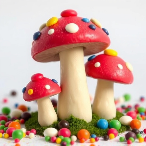 Colorful Magic Mushroom Chocolates
