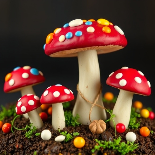 Colorful Magic Mushroom Chocolates