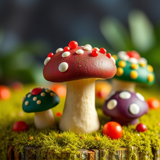 Colorful Magic Mushroom Chocolates