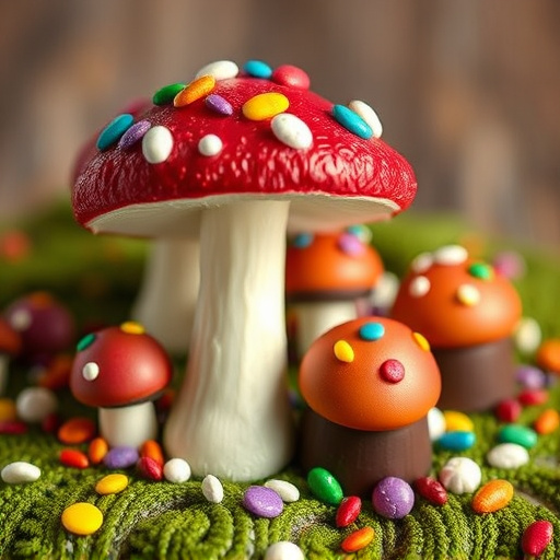 Colorful Magic Mushroom Chocolates