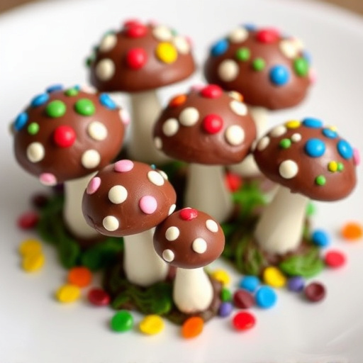 Colorful Magic Mushroom Chocolates