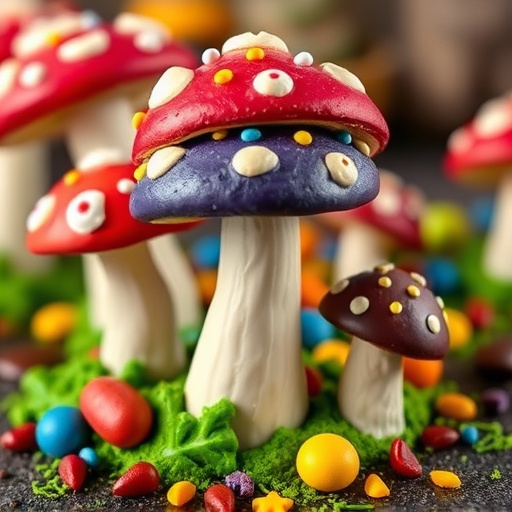 Colorful Magic Mushroom Chocolates