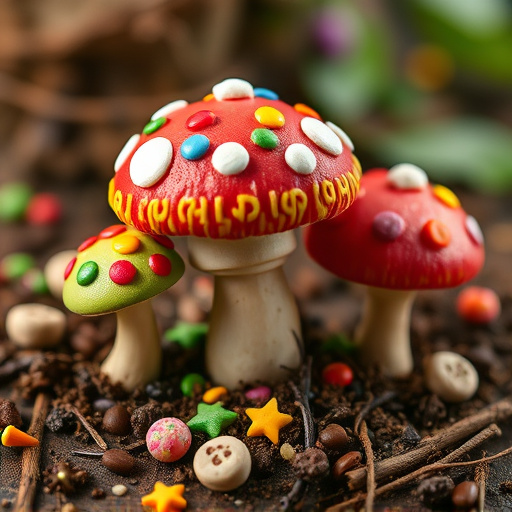 Colorful Magic Mushroom Chocolates