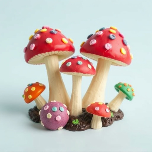 Colorful Magic Mushroom Chocolates