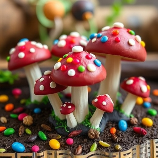 Colorful Magic Mushroom Chocolates