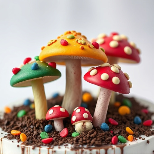 Colorful Magic Mushroom Chocolates