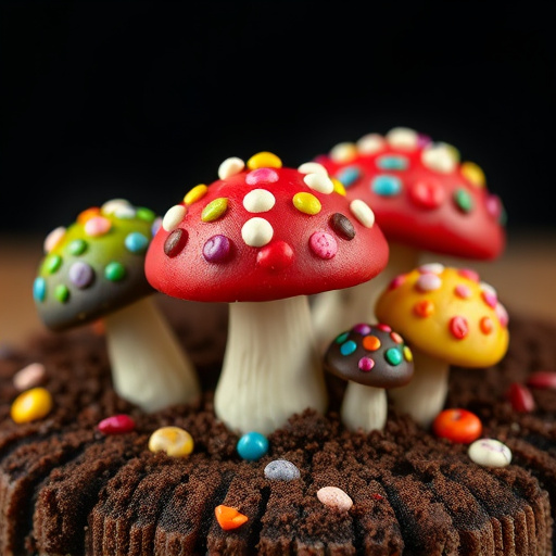 Colorful Magic Mushroom Chocolates