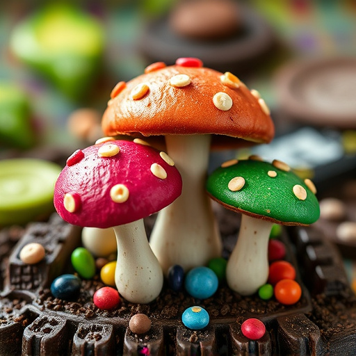 Colorful Magic Mushroom Chocolates