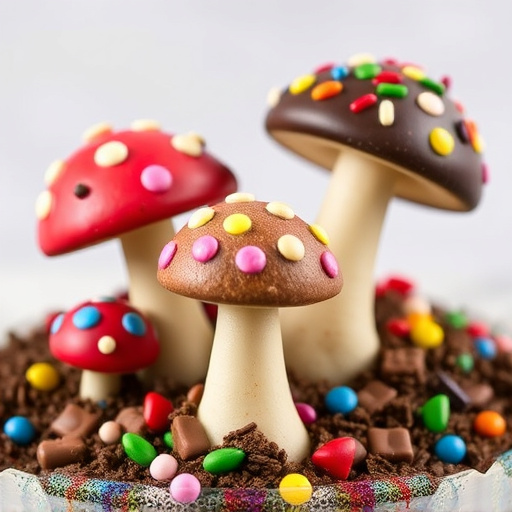 Colorful Magic Mushroom Chocolates