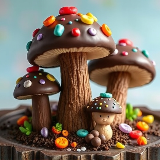 Colorful Magic Mushroom Chocolates