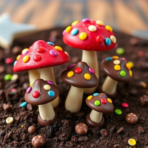 Colorful Magic Mushroom Chocolates