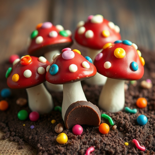 Colorful Magic Mushroom Chocolates