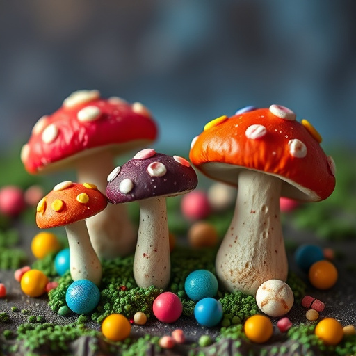 Colorful Magic Mushroom Chocolates