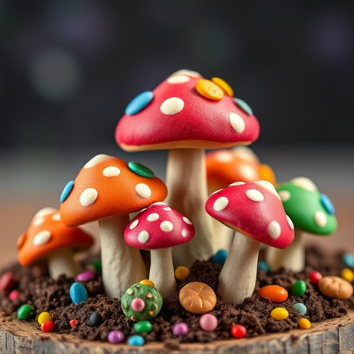 Colorful Magic Mushroom Chocolates