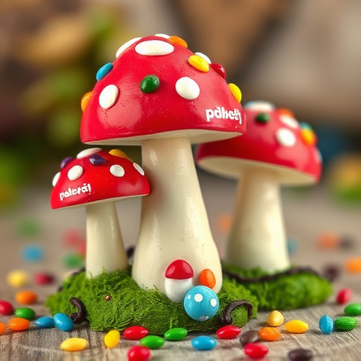 Colorful Magic Mushroom Chocolates