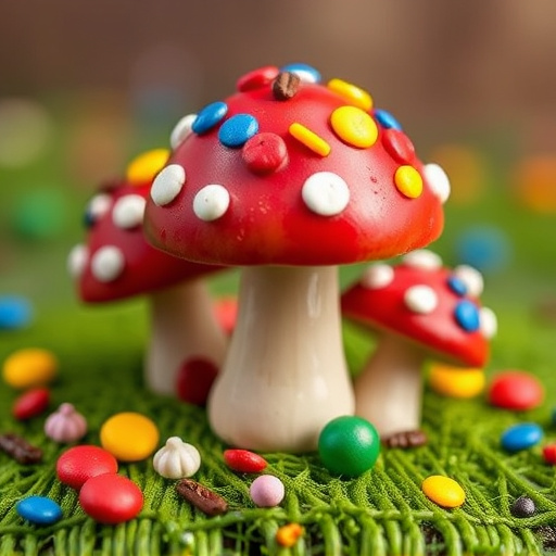 Colorful Magic Mushroom Chocolates