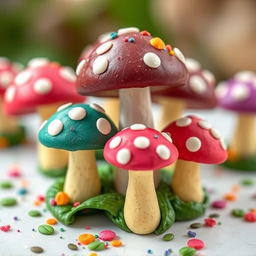 Colorful Magic Mushroom Chocolates