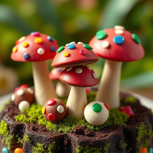 Colorful Magic Mushroom Chocolates
