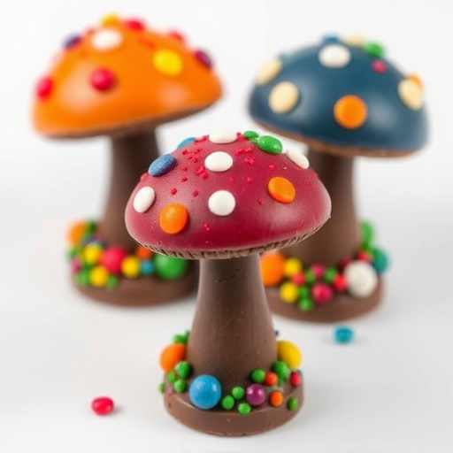 Colorful Magic Mushroom Chocolates