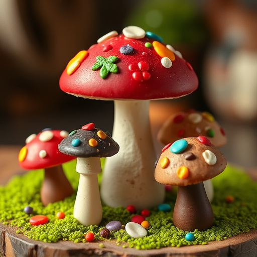 Colorful Magic Mushroom Chocolates