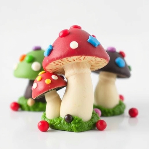 Colorful Magic Mushroom Chocolates