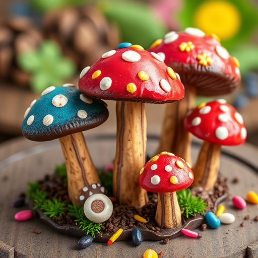 Colorful Magic Mushroom Chocolates