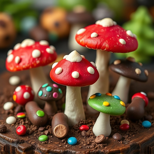 Colorful Magic Mushroom Chocolates