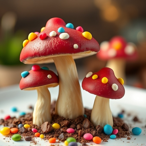 Colorful Magic Mushroom Chocolates