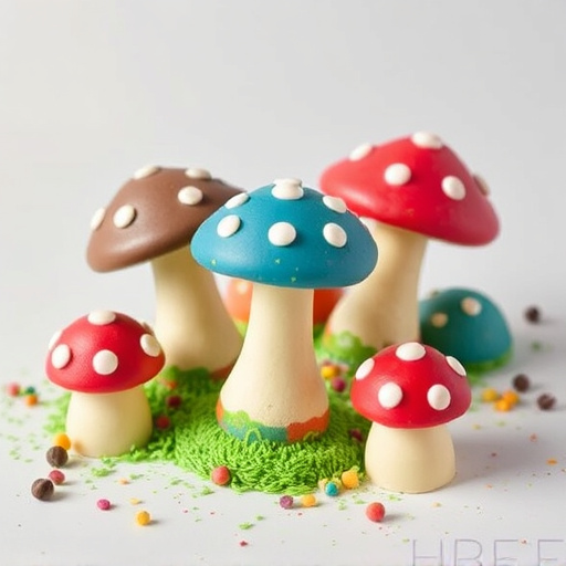 Colorful Magic Mushroom Chocolates