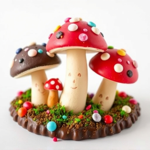 Colorful Magic Mushroom Chocolates