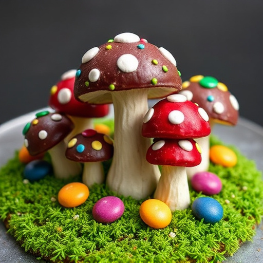 Colorful Magic Mushroom Chocolates