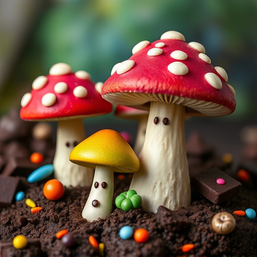 Colorful Magic Mushroom Chocolates