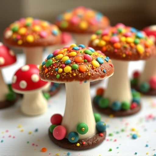 Colorful Magic Mushroom Chocolates