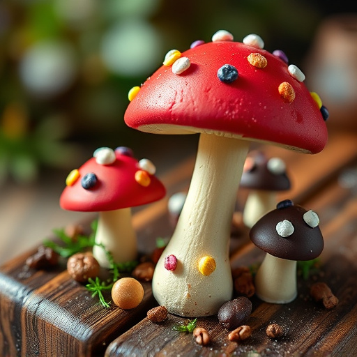 Colorful Magic Mushroom Chocolates