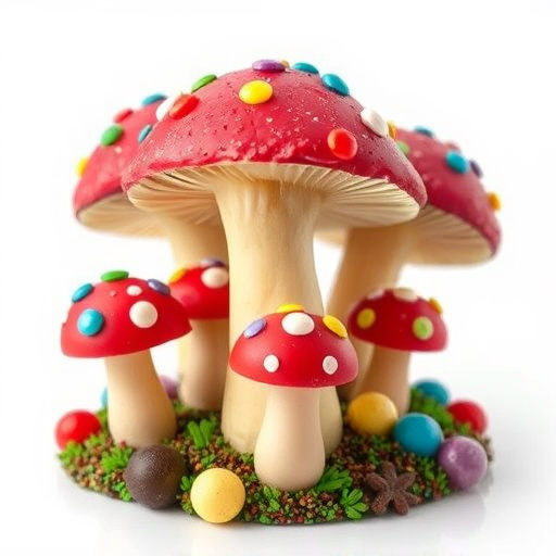 Colorful Magic Mushroom Chocolates