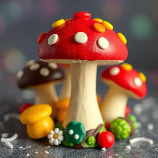 Colorful Magic Mushroom Chocolates