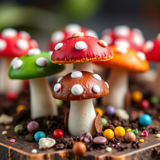 Colorful Magic Mushroom Chocolates