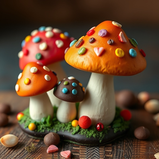 Colorful Magic Mushroom Chocolates