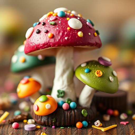 Colorful Magic Mushroom Chocolates