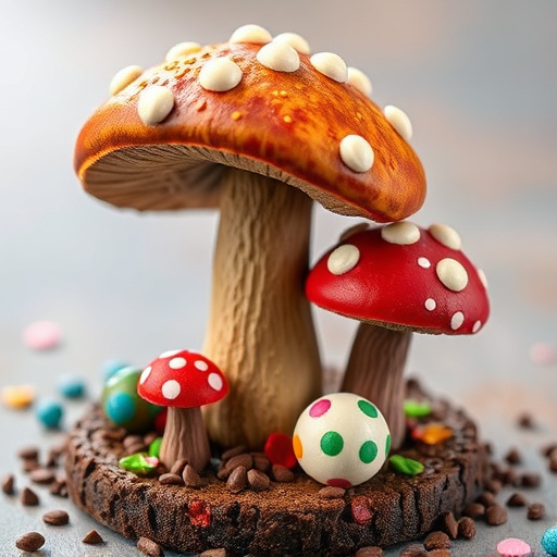 Colorful Magic Mushroom Chocolates