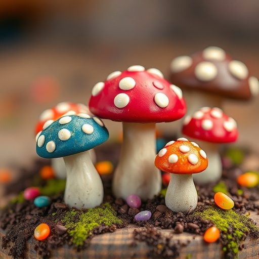 Colorful Magic Mushroom Chocolates