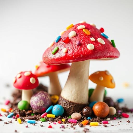 Colorful Magic Mushroom Chocolates