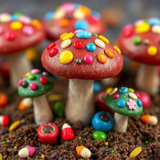 Colorful Magic Mushroom Chocolates